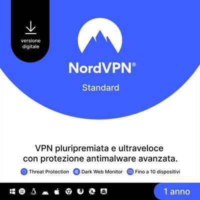 NORDVPN Standard: 1 Jahr VPN- und Cybersicherheitssoftware