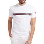 Camiseta masculina Guess com 60% de desconto Cor Branco BRANCO ... Gipys