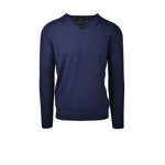 Niebieski sweter męski Alpha Maglieria Forzieri z 50% rabatem